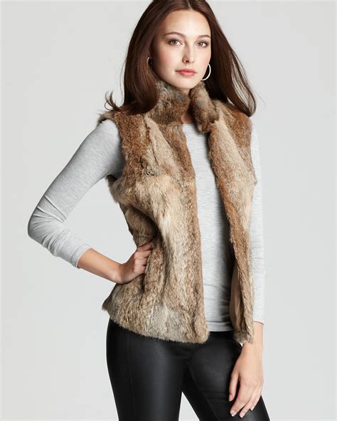 michael kors fur vest